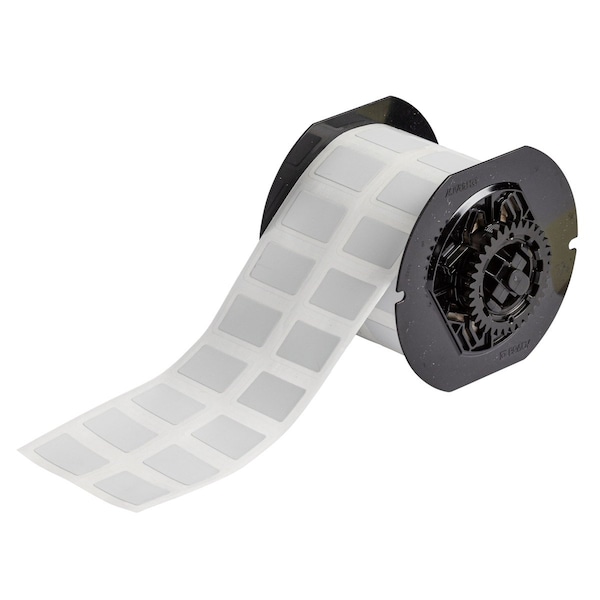 B33 PermaShield Metallized Polyester Lbl 0.75in H x 1.25in W LGT GR 1700/RL